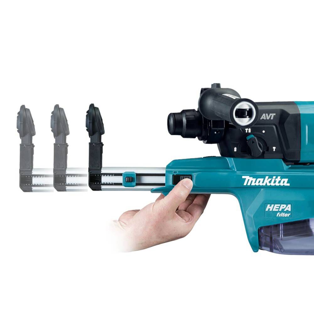 Makita Promotional 40V max XGT 1 1/8 Inch AVT Rotary Hammer Kit with Dust Extractor, large image number 2