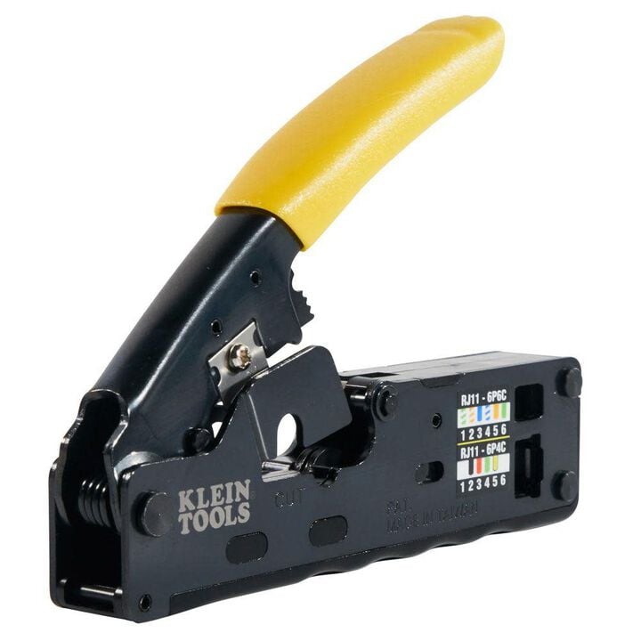 Klein Tools Ratcheting Data Cable Crimper/Stripper/Cutter Compact, large image number 8