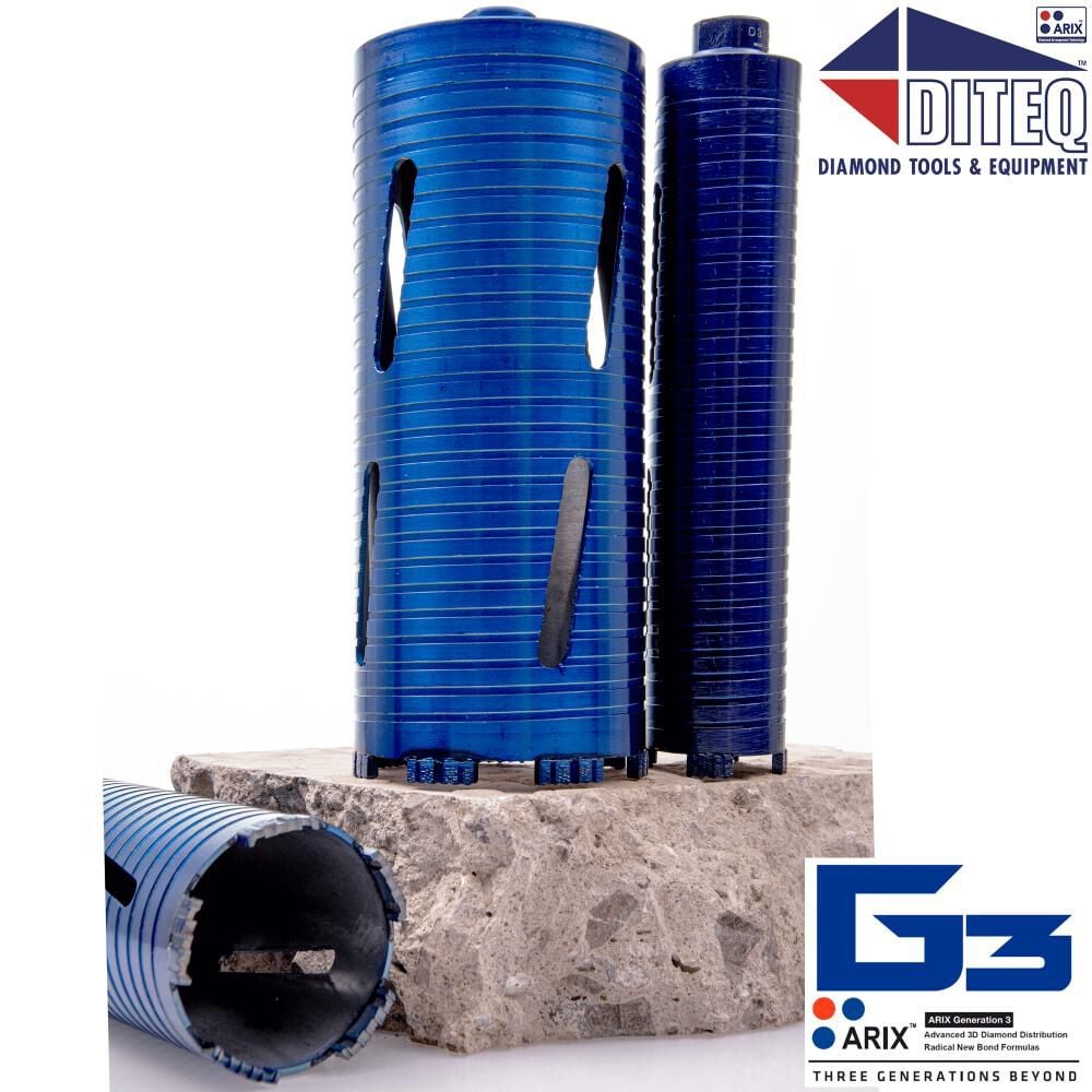 Diteq 4-1/2 In. C-34 Arix Dry Core Bit, large image number 1