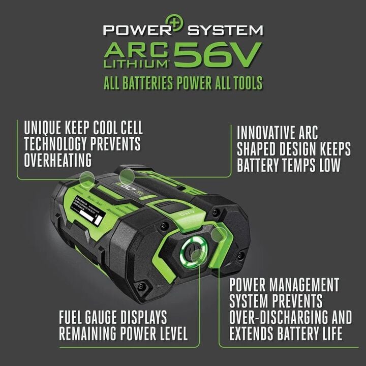 EGO 56 Volt 2.5 Ah Battery with Fuel Gauge Reconditioned, large image number 2