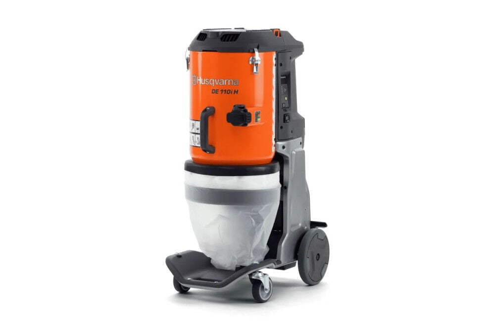 Husqvarna Construction DE 110i HEPA Battery Powered Dust Extractor, 118 CFM, 36V, large image number 8