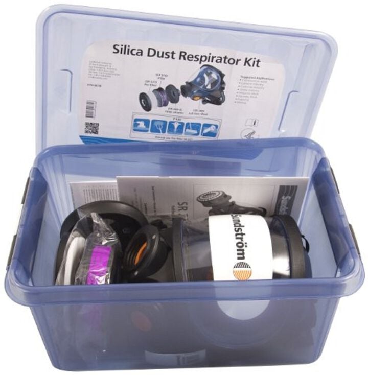 Sundstrom Safety Half Mask Air Purifying Respiration Silica Dust Kit - M/L