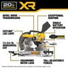 DEWALT 20V MAX XR Double Bevel Sliding 12 Inch Miter Saw with 8 Ah Battery Lithium-ion and Charger Kit, small image number 2