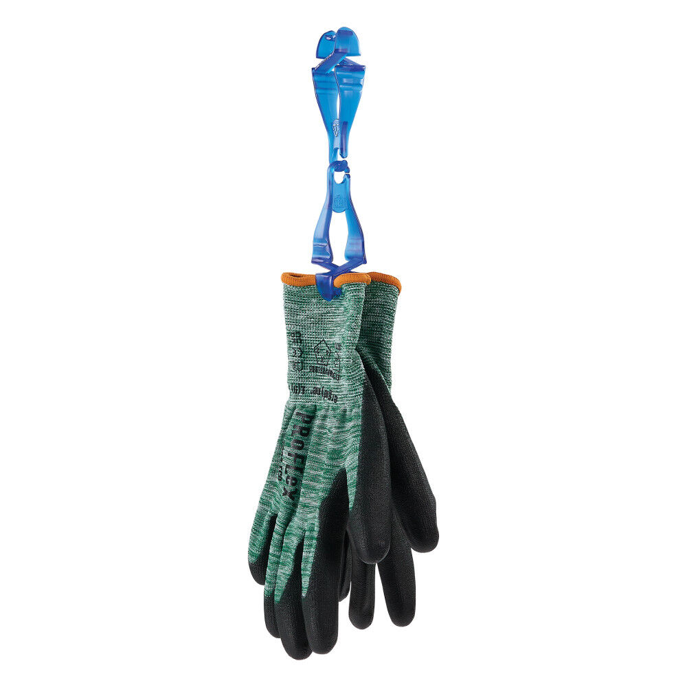 Ergodyne Squids 3400-ECO Recycled Glove Clip Holder with Dual Clips, Blue, large image number 7