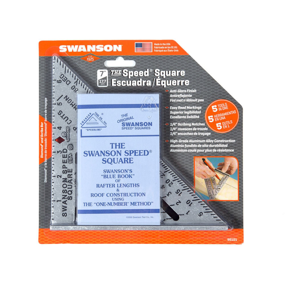 Swanson Tool Speed Square with Black Markings Blue Book, large image number 4