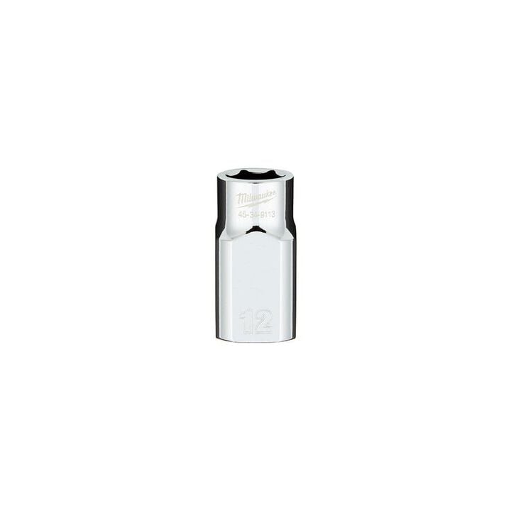 Milwaukee 1/2 in. Drive 12MM Metric 6-Point Socket with FOUR FLAT Sides, large image number 0