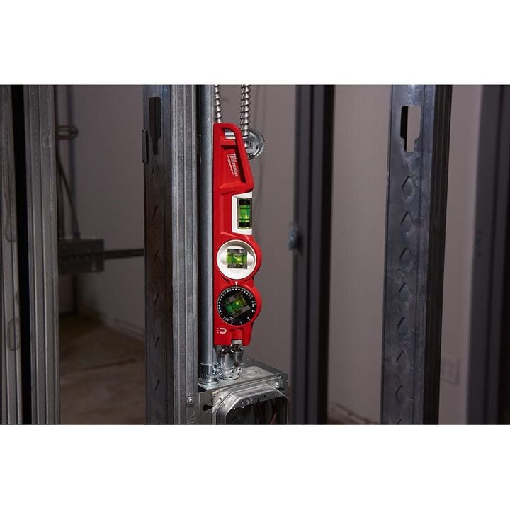 Milwaukee 10 in. Die Cast Torpedo Level with 360 Degree Locking Vial, large image number 2