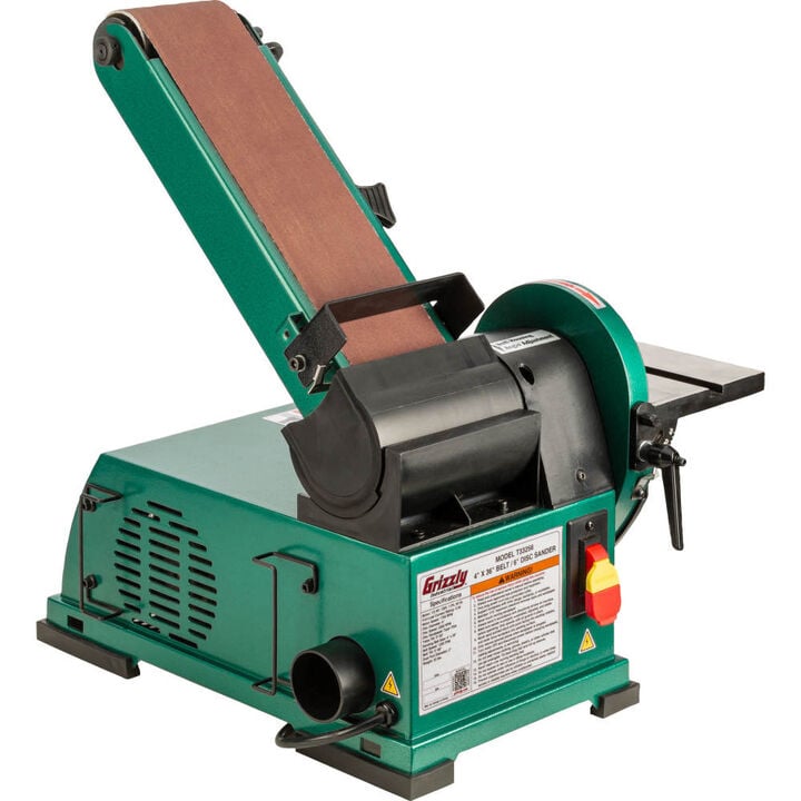 Grizzly Industrial 4 Inch x 36 Inch Belt and 6 Inch Disc Combo Sander, large image number 1