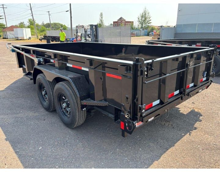 Diamond C LPT 14 Ft x 82 Inch x 24 Inch Tandem Axle Heavy Duty Low Profile Telescopic Dump Trailer, large image number 6
