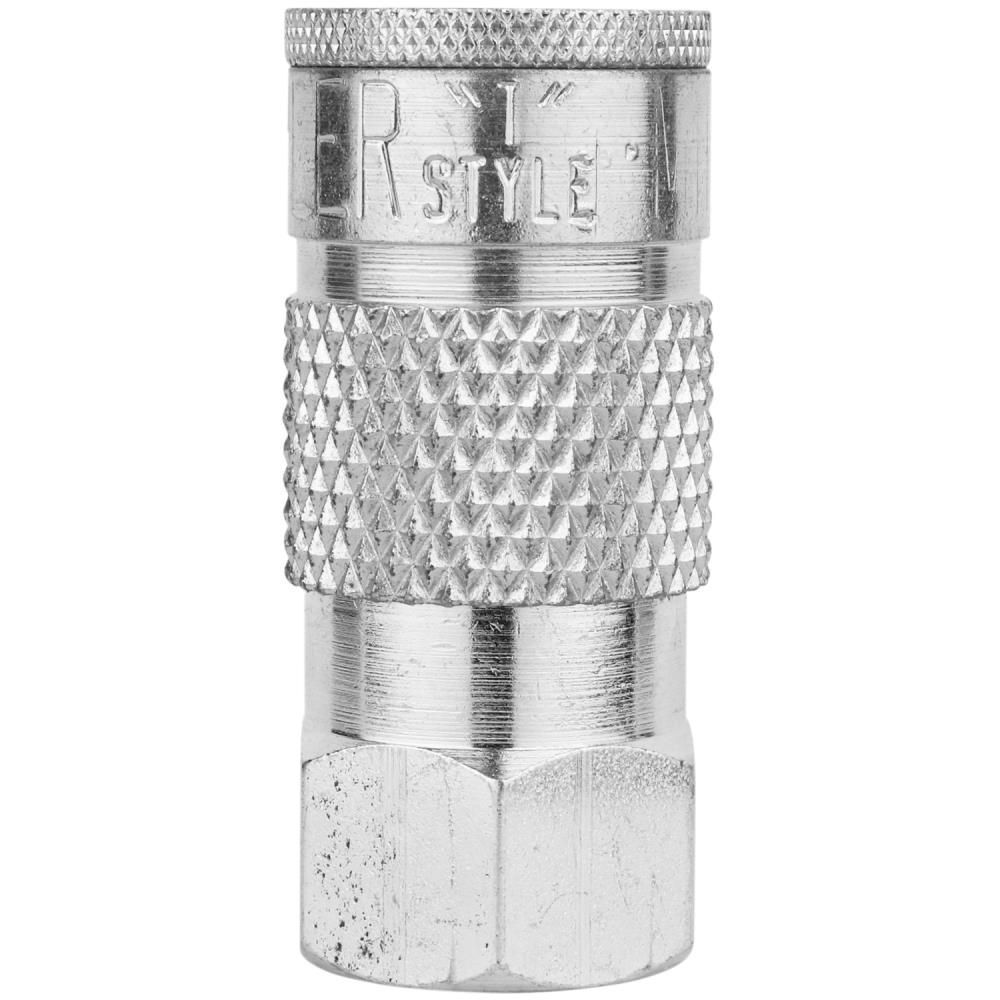 Milton 3/8in FNPT Tru flate/Parker T Style Quick Connect Steel Coupler, large image number 1
