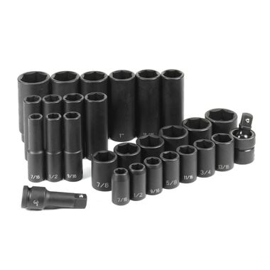 Grey Pneumatic 1/2in Drive 28 Pc. Standard/Deep Set