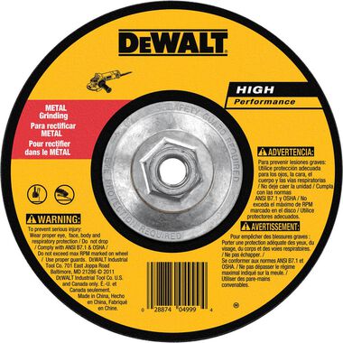 DEWALT 9 In. x 1/4 In. x 5/8 In. to 11 Fast Cutting Abrasive