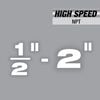 Milwaukee 1/2inch 2inch High Speed NPT Forged Aluminum Die Head KIT, small image number 3