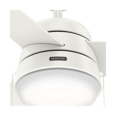 Hunter Fan Aker Ceiling Fan 36in Fresh White/Natural Wood, large image number 6