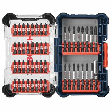 Bosch Screwdriving Bits Custom Case System Set, 48 Pieces