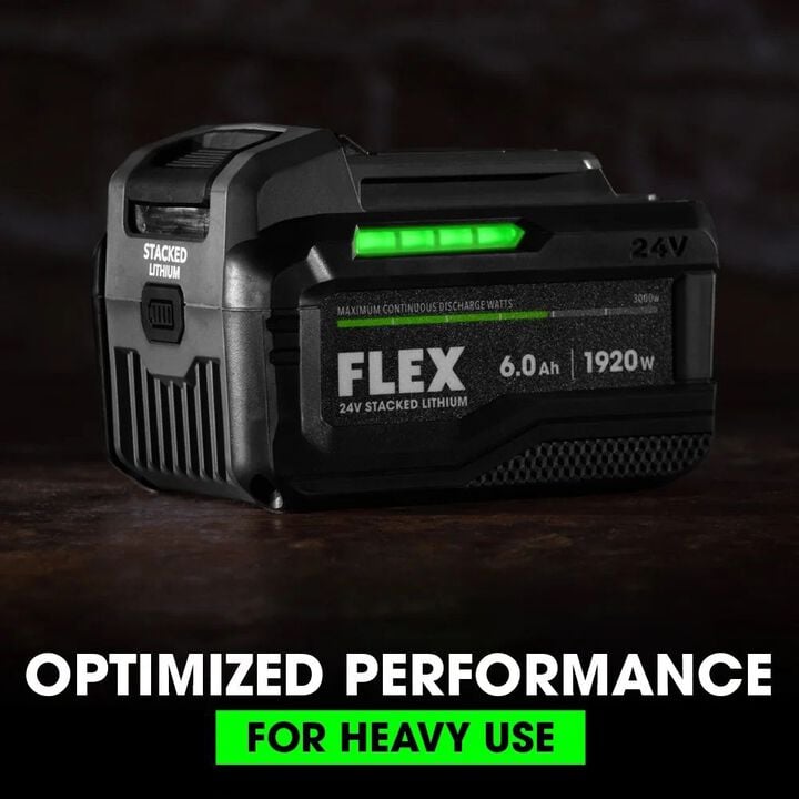 FLEX Stacked Lithium 24V 6Ah Lithium Ion Power Tool Battery Pack with Fuel Indicator, large image number 4