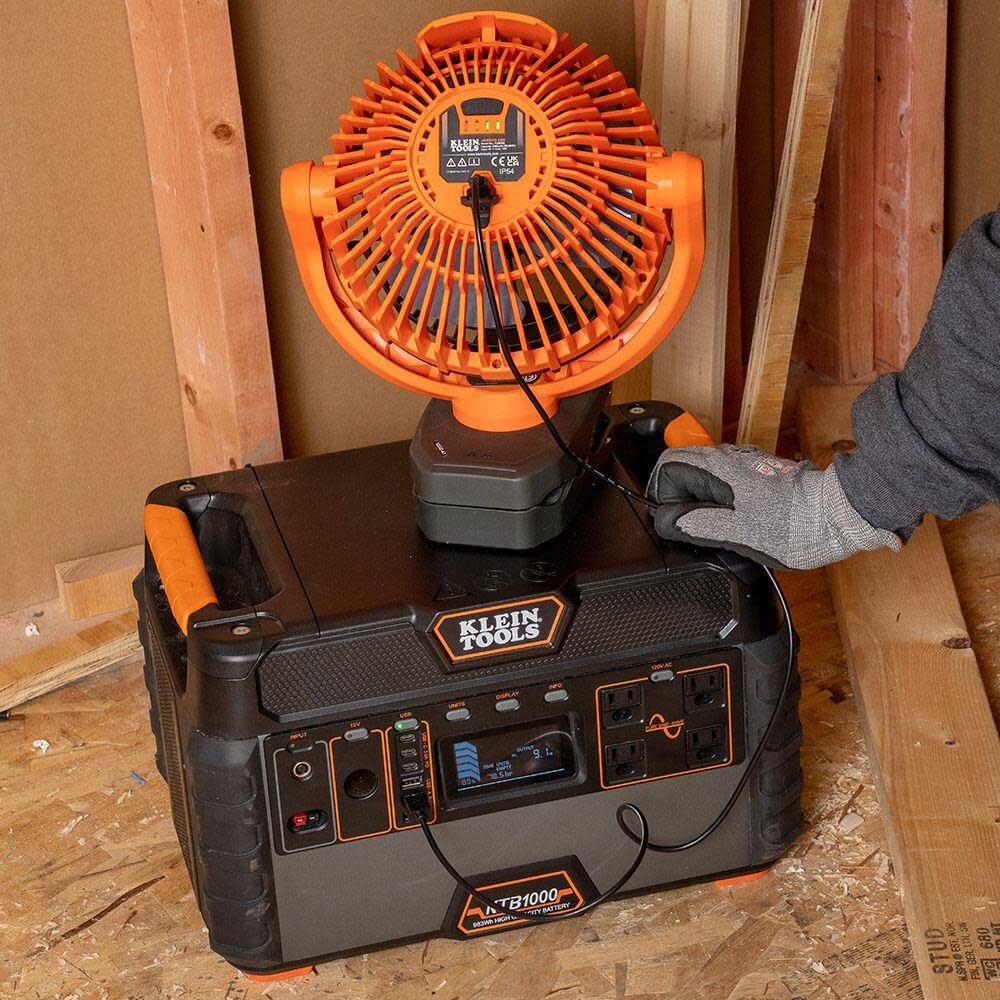Klein Tools Promotional Rechargeable Clamping Jobsite Fan, large image number 6