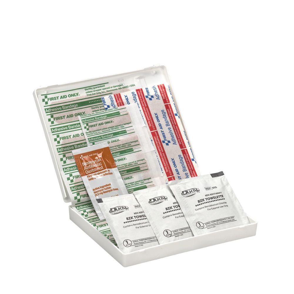 First Aid Only Plastic Case Travel First Aid Kit 16 Piece, large image number 4