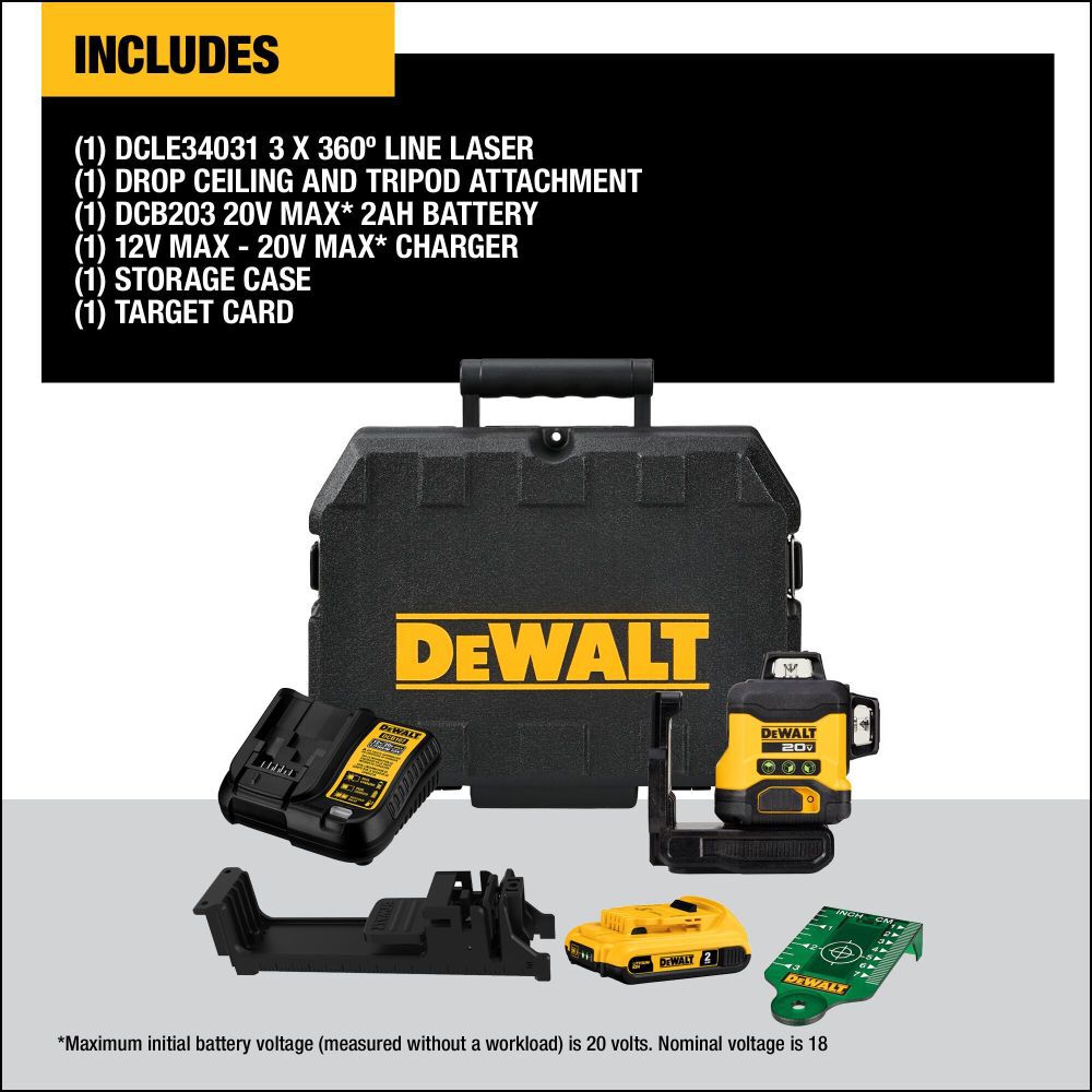 Dewalt 12v max 360 line 2025 laser
