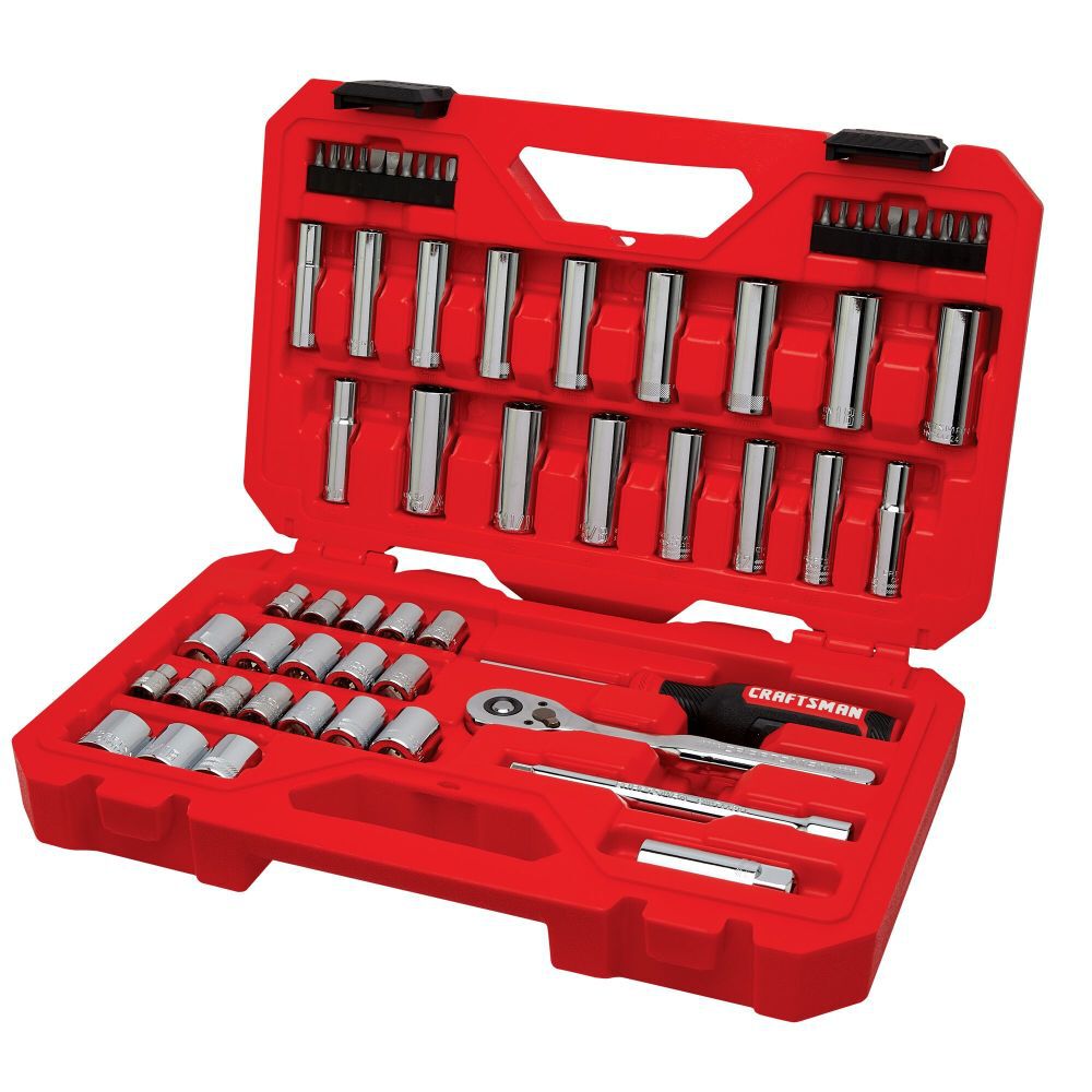 CRAFTSMAN Mechanics Tool Set Standard SAE & Metric 61 Pieces - CMMT45161