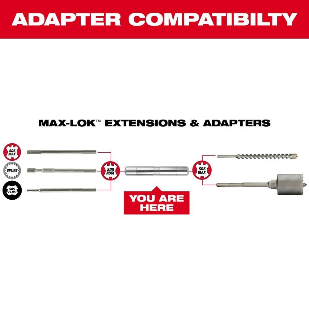 Milwaukee Max Lok Connection Adapter 48 20 6950 - Image 2