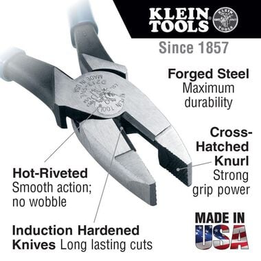 Klein Tools 8in Side-Cutting Pliers, large image number 1