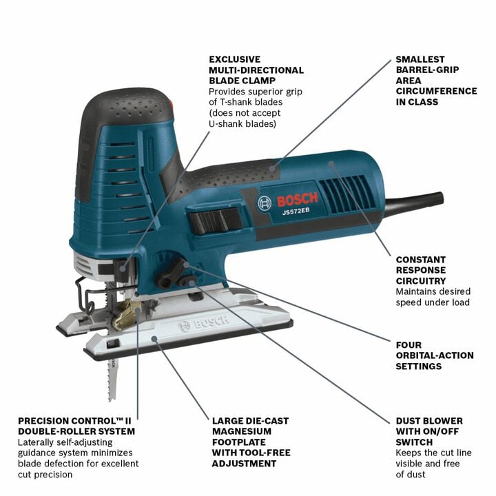 Bosch 7.2 Amp Barrel-Grip Jig Saw Kit, large image number 1
