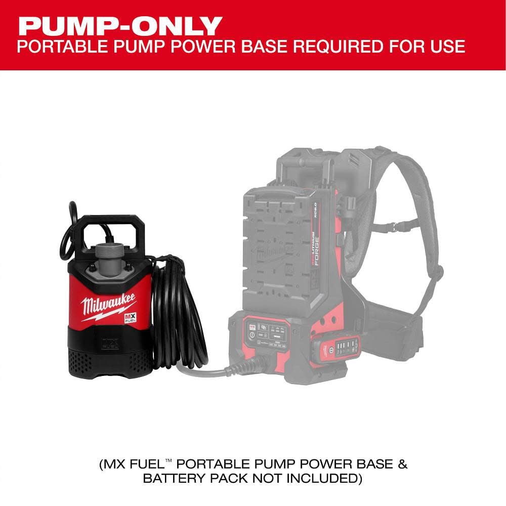 Milwaukee MX FUEL 1HP 2 Inch Submersible Pump (Bare Tool), large image number 2
