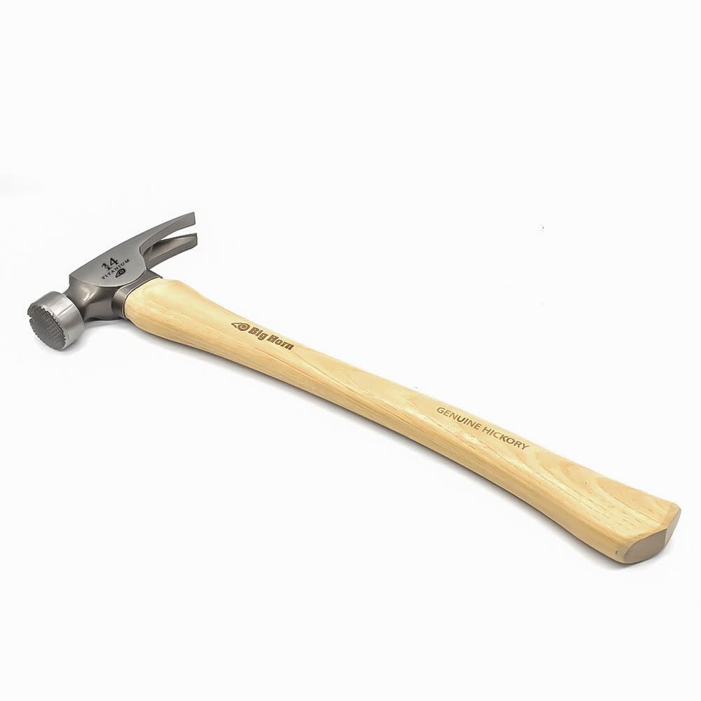 Big Horn 14 Oz. Tiger Titanium Hammer with Curved Hickory Handle, large image number 5