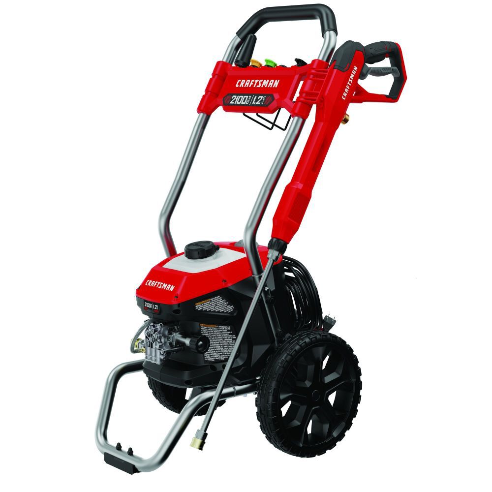 CRAFTSMAN 2100 PSI 1.2 GPM Electric Cold Water Pressure Washer with 5 Spray Nozzles – CMEPW2100