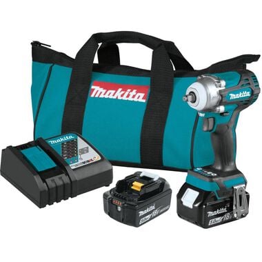 Makita 18V LXT Impact Wrench Kit 3/8in Sq with Friction Ring Anvil