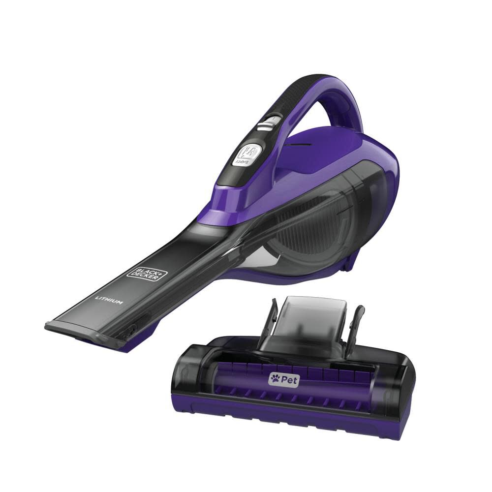 Black and Decker Lithium Hand Vac Pet Purple HLVA325JP07 Acme Tools