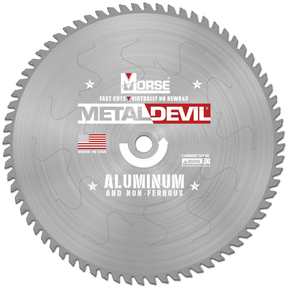 MK Morse 9in 64 Tooth Metal Devil Circular Saw Blade, large image number 1