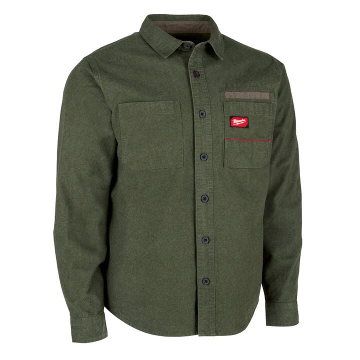 Milwaukee GRIDIRON Flannel Shirt Green