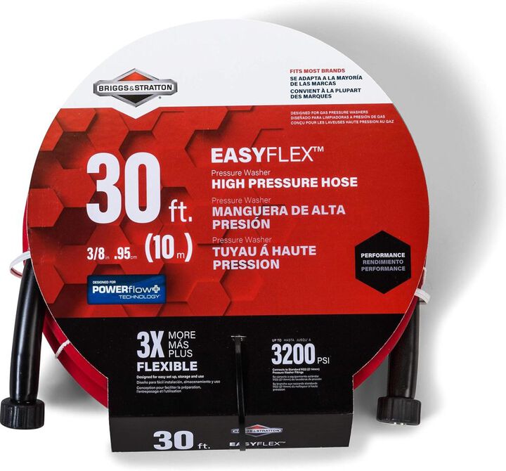 Briggs and Stratton 3/8 Inch x 30 Ft. EasyFlex High Pressure Replacement Hose