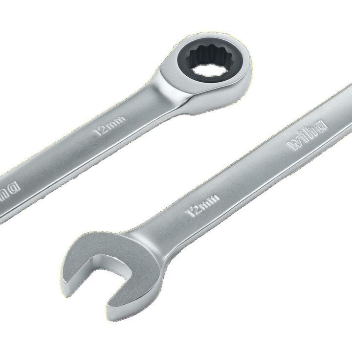 Wiha Combination Ratchet Wrench Set Metric 7pc, large image number 3
