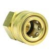 BluBird 1/4 Inch QD Socket x 1/4 Inch FPT Brass Pressure Washer Adapter, small image number 3