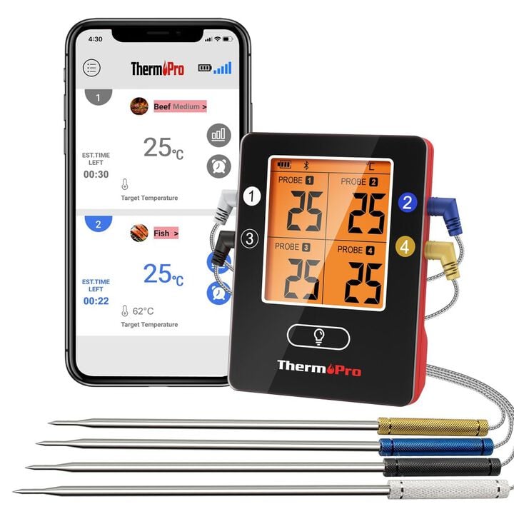 TempPro Bluetooth 4-Probe Meat Thermometer