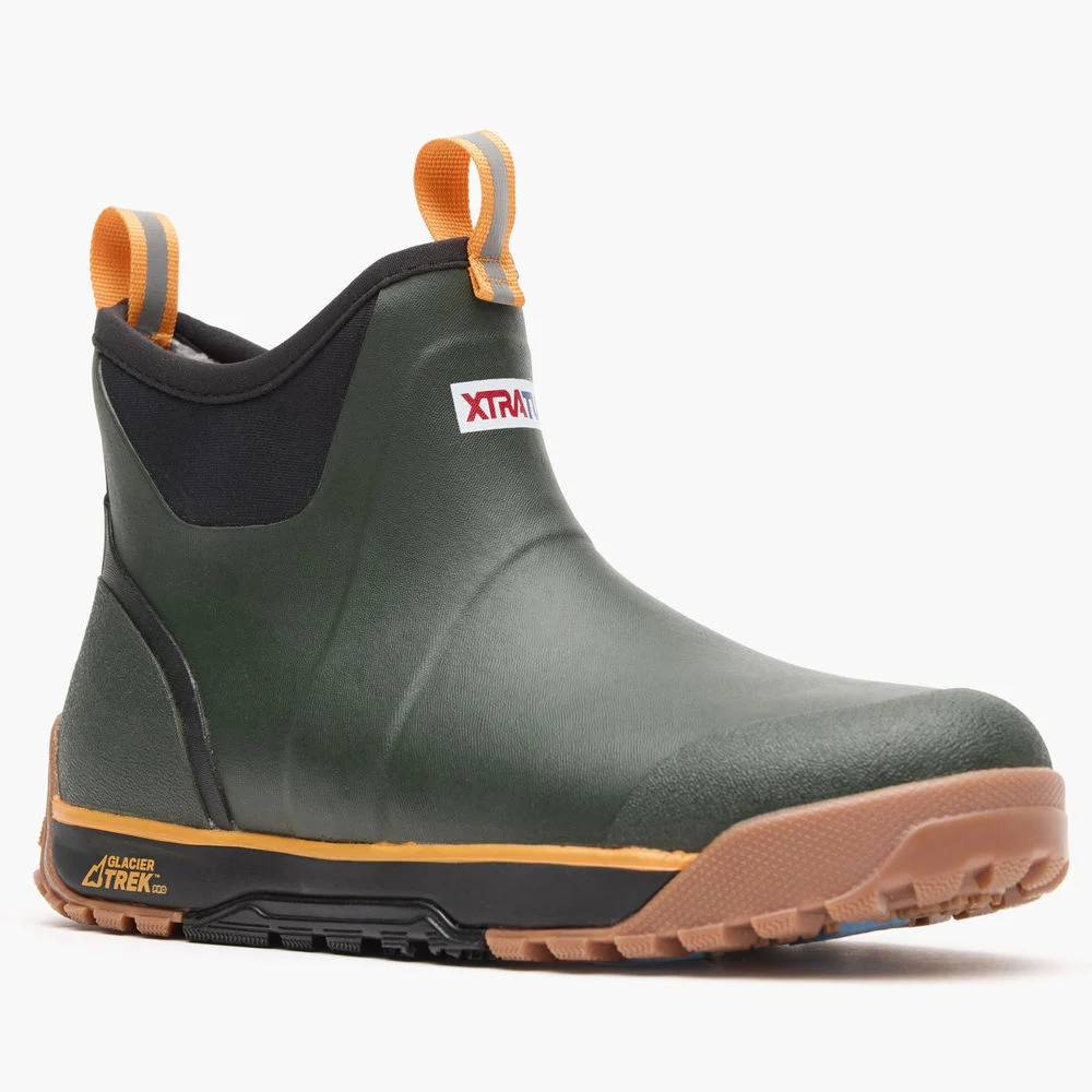 XTRATUF Mens Ice Fleece Lined Ankle Deck Boot Olive Size 7 - AIMR300 M 070