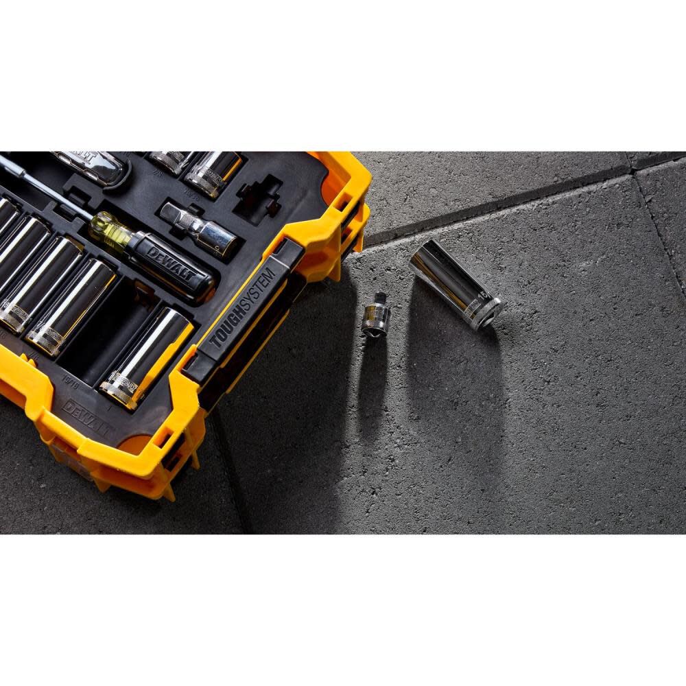 DEWALT Promotional TOUGHSYSTEM Mechanics Tool Set 3/8 Inch 1/2 Inch Drive 85 Piece, large image number 8