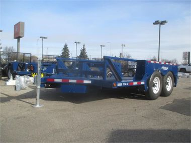 Air-Tow Trailers 14' x 6' 3in Drop Deck Flatbed Trailer - 10000 lb. Cap, large image number 1