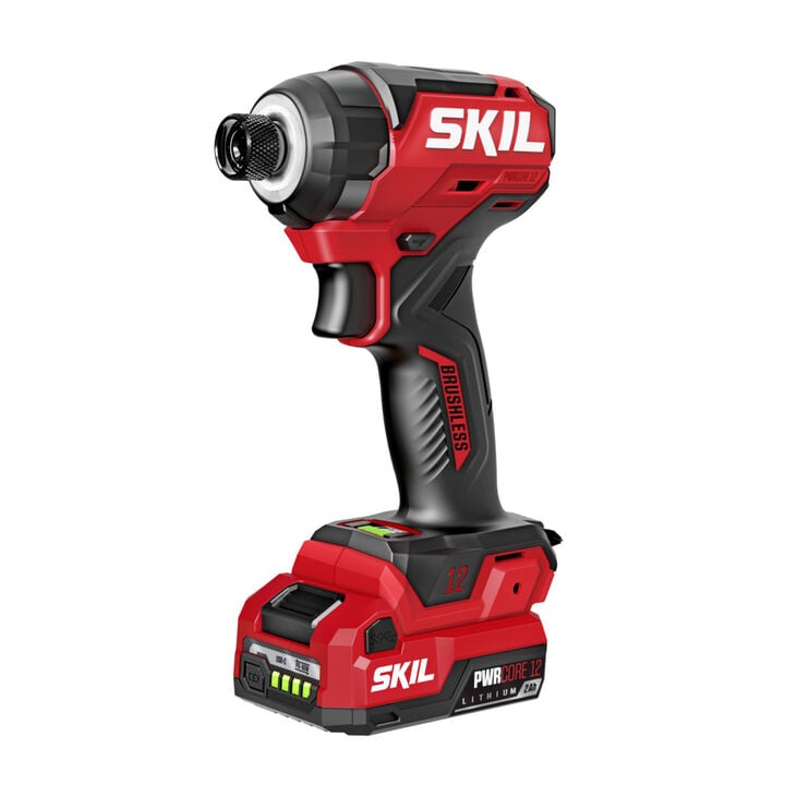 SKIL Brushless 12V 1/4 Inch Compact Impact Driver Kit, large image number 1