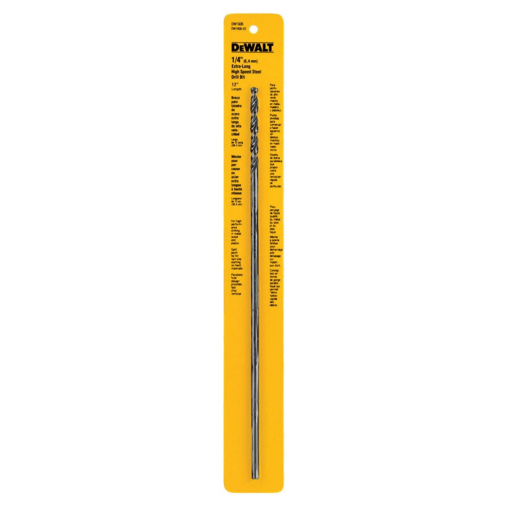 DEWALT 1/4 In. X 12 In. Long Drill Bit, large image number 1