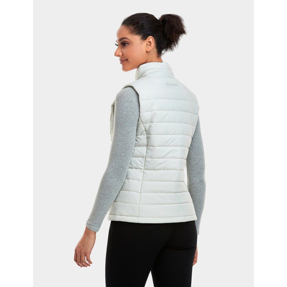 ORORO Womens Off-White Classic Heated Vest Kit XL, large image number 3