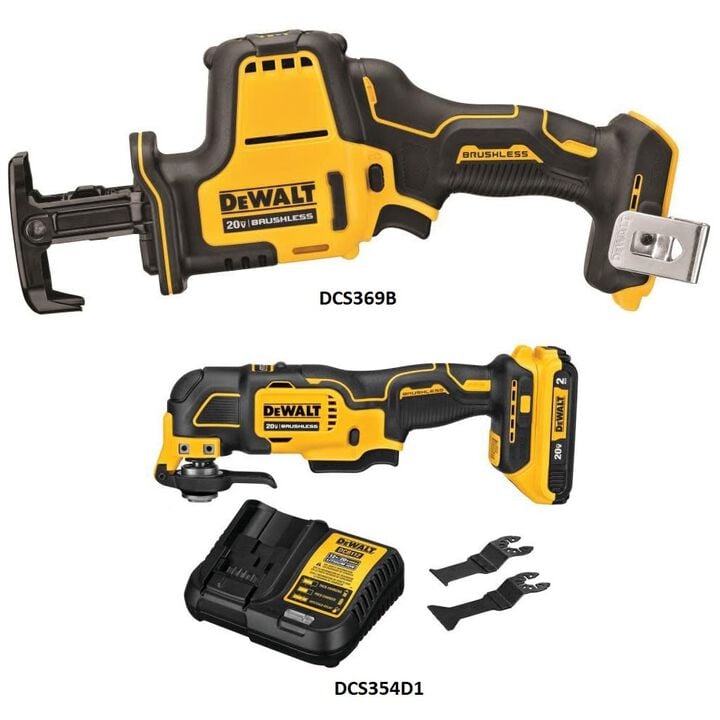 DEWALT 20V MAX Cordless Reciprocating Saw & Multi-Tool Kit Bundle, large image number 1