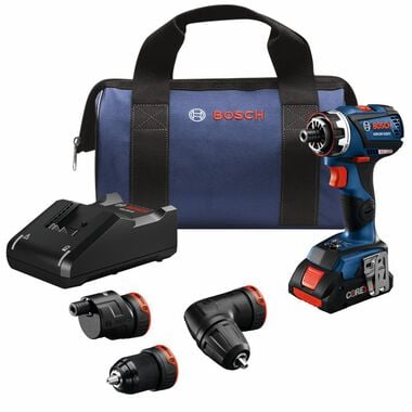 Bosch 18V EC 5 In 1 Drill/Driver Kit Flexiclick Reconditioned