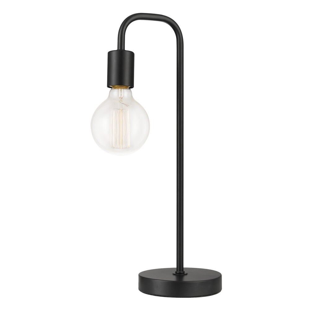 Globe Electric Holden Scandinavian Table Lamp 18in Satin Black – 3009616