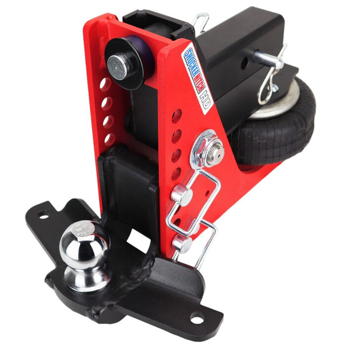 Shocker Hitch HD 20K 2.5 Inch Air Receiver Hitch & Drop Sway Bar Tab Ball Mount 2-5/16 Inch Hitch Balls, large image number 1