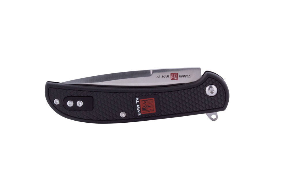 AL MAR Knives Ultralight 4in Folding Knife, Black, large image number 2