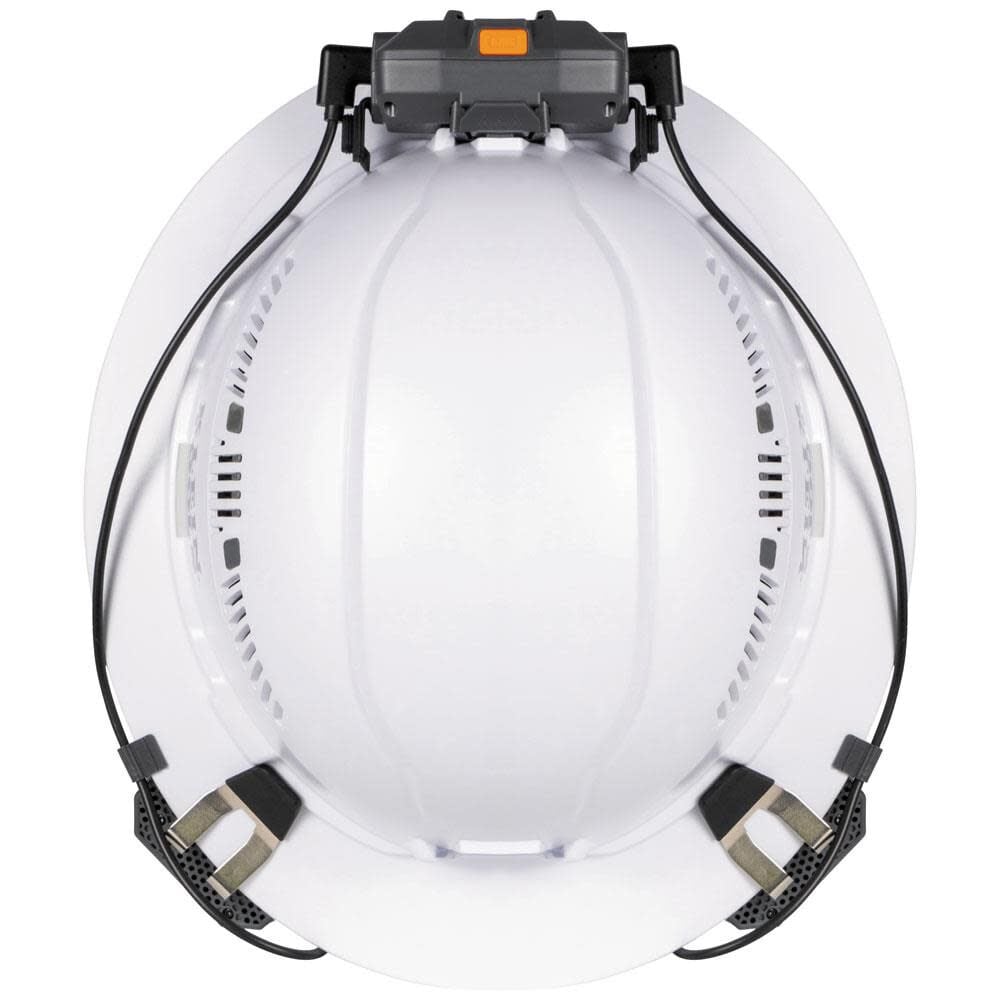 Klein Tools Non-Vented Safety Helmet, White and Turbo Fan with Battery Set, large image number 7